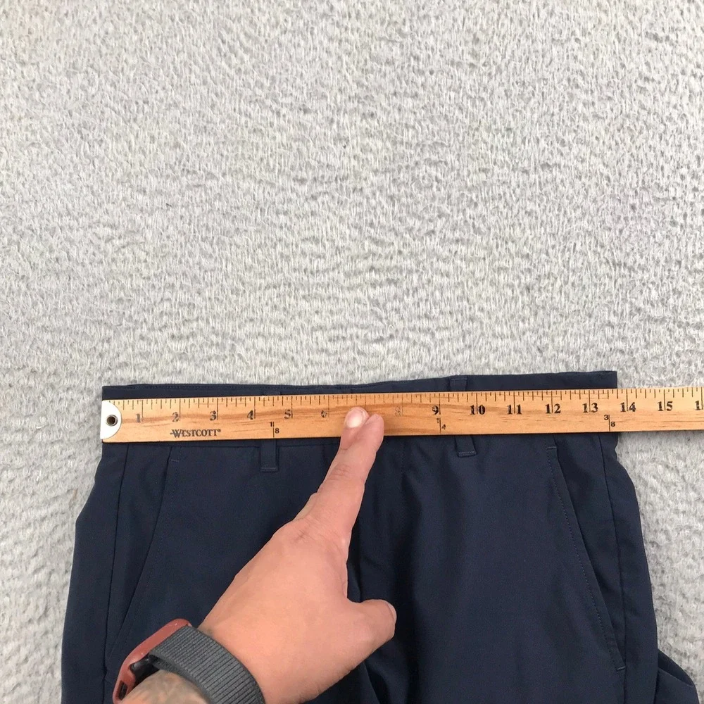 Primo Golf Pants Mens 28 (28x29) Navy Tapered Ankle Zip Performance Trousers